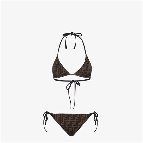 maillot de bain fendi femme|Maillot de bain Tissu technique Marron .